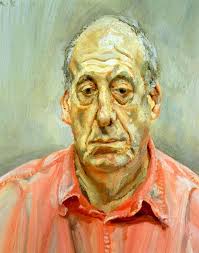 Bruce Bernard (1992) by Lucian Freud
