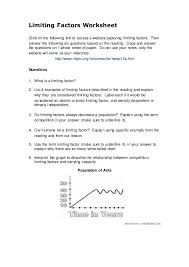 Limiting Factors Worksheet Relationship Worksheets Kids Worksheets Printables Worksheets