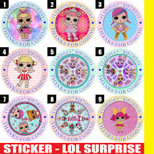Butuh stiker label untuk meelengkapi ulang tahun anak anda, di hana bisa desain desain sekaligus cetak. 60 Stiker Label Bag Kue Souvenir Ultah Ulang Tahun Lol Shopee Indonesia