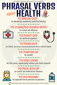Worksheets, lesson plans, activities, etc. 20 English Phrasal Verbs About Health Learn English With Harry