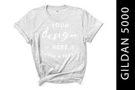 All editable layers allow you to make changes easily. Ash Grey Gildan 5000 T Shirt Mockup Graphic By Lockandpage Creative Fabrica