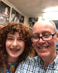 The lovely Megan from @megancrooktextiles popped in to chat with Bill while  she was in Edinburgh with her own brightly coloured textile business last  month! Colourful slow fashion is both of our