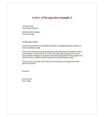 Letter Of Resignation 1 Yourtemplatefinder Resignation Letter Sample Resignation Template Resignation Letter