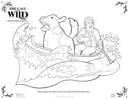 Whitewater canoeing can range from simple, carefree gently moving water. Canoe Coloring Page From The Call Of The Wild Mama Likes This