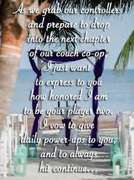 My Wedding Vows To My Gamer Wife Wedding Vows To Husband Wedding Vows Gamer Wedding