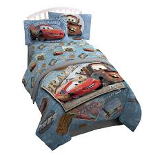Car themed room decor disney pixar cars bedroom set toddler ideas. Jay Franco Disney Pixar Cars Tune Up Blue Gray 3 Piece Twin Sheet Set With Lightning Mcqueen Mater Official Disney Pixar Product Toysplus