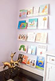 Shop kids bookshelves and bookcases for keeping the room organized. Acrylic Montessori Kids Clear Floating Bookshelves Kids Room Bookshelves Bookshelves Kids Nursery Bookshelf