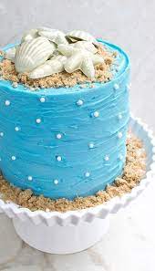 See more ideas about cupcake cakes, themed cakes, cake. How To Make A Beach Themed Cake Easy Cake Decorating Cake Decorating For Beginners Beach Cakes