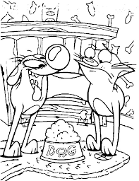 Catdog Eating Dog Food Coloring Pages Best Place To Color Di 2020
