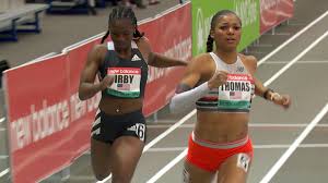 She established harvard and ivy league records in the outdoor 100 and 200 meters and the indoor 60 meters. Gabby Thomas Sets World Best Time In Women S 300m At New Balance Grand Prix Nbc Sports