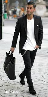 How To Wear Black And White Outfit On The Street 10 Ideas Mens Street Style Black Jeans Men Mens Outfits