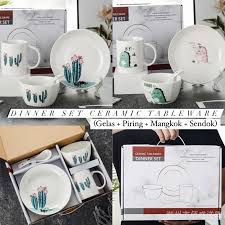 Miniso matras yoga lipat 3mm rumah mode lipat yoga mat mudah dibawa. Harga Dinner Set Terbaik Agustus 2021 Shopee Indonesia