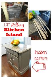 The additional countertop gives you extra space to prepare meals while the cabinets underneath can provide you with necessary storage. Island Makeover Rolling Kitchen Island Diy Kitchen Island Kitchen Roll