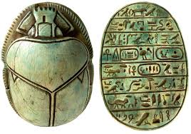 This association evolved from the egyptians' misunderstanding of the scarab's life cycle. H Texnh Ths Glyptografias Egyptian Hieroglyphics Egyptian Jewelry Ancient Egyptian Artifacts