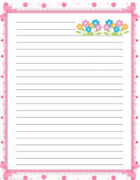 Free Lined Handwriting Paper With Border Free Printable Stationery Printable Stationery Lined Writing Paper