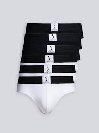 Lot de 3 slips homme basic color. Lot De 6 Slips Noirs Et Blancs Athesans S Bordeaux Sous Vetements Pour Homme