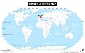 World Map Showing France Where Is France – Mapsofworld.com