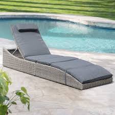 2 chaise lounge outdoor chair. Buy Soleil Jardin Folding Outdoor Adjustable Chaise Lounge Chair With Removable Cushion Fully Assembled Patio Pe Rattan Reclining Lounger For Pool Beach Dark Gray Online In Finland B08n42bpgz