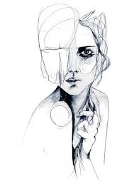 Red Lipstick Holly Sharpe Glasgow Scotland Uk Sketch V Drawings Pencils Abstract Pencil Drawings Illustration Sketches Art Drawings