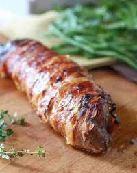 To roast pork loin in the oven, preheat the oven to 375 °f and combine the salt, pepper, and garlic powder in a small bowl. Prosciutto Wrapped Pork Tenderloin Laughing Spatula
