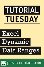Excel Dynamic Named Data Ranges Excel Tutorials Excel Microsoft Applications