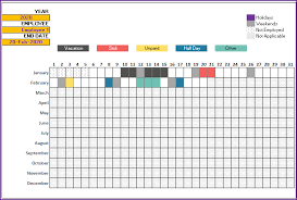 Examples of roster template, different format of roster template is available, although basic for all is the same. Employee Vacation Tracker To Track Leave Attendance Excel Template