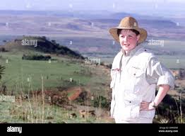 Alexander Perkins, great grandson of Sir Winston Churchill at Spionkop,  KwaZulu-Natal, South Africa where he attended a wreath laying ceremony  commemorating the Battle of Spionkop, January 1900, where his Great  Grandfather was