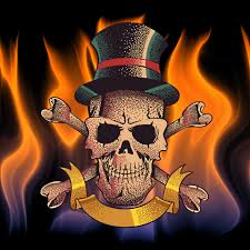 Skull and flames tattoo designs. 3d Drawing Skull Fire Flames Free Image From Needpix Com