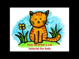 Gambar kucing untuk mewarnai anak paud. How To Draw A Cat Cara Menggambar Kucing Untuk Anak Anak Youtube