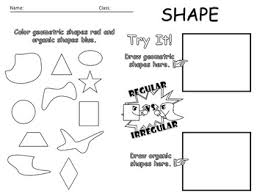 Organic forms are most often thought of as naturally occurring. Geometric Shapes Art Worksheets Teaching Resources Tpt