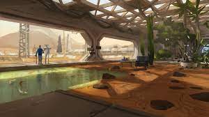Mars Station Zen Garden By Kurobot On Deviantart Zen Garden Zen Rock Garden Scifi Interior