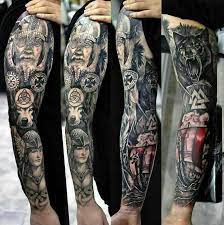 Vikings were famed for their courage, be it bravery in battle or the unflinching approach towards sailing into the unknown. Pin By Dennis Kruse On Viking Tattoo Arm Sleeve Tattoos Viking Tattoo Sleeve Sleeve Tattoos