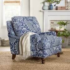Samuel Armchair Reviews Birch Lane Blue And White Living Room Furniture Blue Living Room
