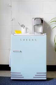 Maybe you would like to learn more about one of these? I Hinted At This Makeover In Last Week S Dorm Tips Post And Am Excited To Finally Reveal The Retro Mini Fridg Fridge Makeover Mini Fridge Cabinet Fridge Decor