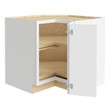 Home decorators collection cabinetry offers custom depth cabinet options. Home Decorators Collection Newport Assembled 36x34 5x24 In Plywood Shaker Lazy Suzan Base Corner Kitchen Cabinet Right In Painted Pacific White Ezr36ssr Npw The Home Depot
