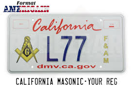 Fees increased by 20 percent in excess of 36 tons if operated off the interstate highway system. California Masonic Us Usa License Plate Number Plate Embossed Custom
