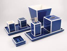 Choose from contactless same day delivery, drive up and more. True Blue With White Trim Bath Set