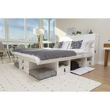 Platform beds are great for saving on space or for adding extra storage. Pharr Low Profile Storage Platform Bed Spacejoy