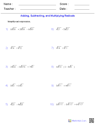 Algebra 2 Worksheets Radical Functions Worksheets Radical Expressions Algebra 2 Worksheets Simplifying Rational Expressions