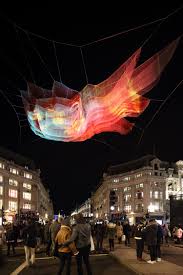 Oxford circus station london underground ltd. Janet Echelman Suspends Net Sculpture Above London S Oxford Circus Urdesignmag