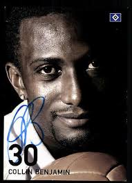 Collin Benjamin Autogrammkarte Hamburger SV 2007-08 Original Signiert+A  96418
