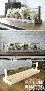 How To Build A Rustic Table Runner Tray Centerpiece Remodelaholic Rustic Table Runners Wood Crafts Diy Rustic Table