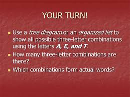 But this doesn't match all the combinations first, figuring out all possible subsets of positions that should be repeated. Sample Spaces Combinations Finding All Possible Outcomes Ppt Download