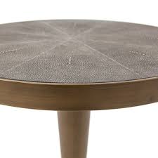 Design your space with drum storage coffee table, walnut/antique brass on havenly.com with real interior designers. Shagreen Side Table Antique Brass Vben 003 By Four Hands