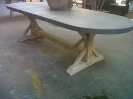 Pair with our hampton bench and our two weathered oak cross bac. Oval Hammered Zinc Top Dining Table Custom Sizing Available Dining Table Table Hammered Zinc