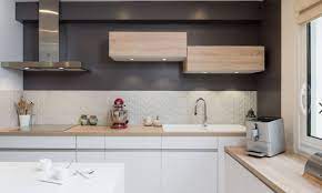 Cuisine moderne blanche et grise bois. Cuisine Blanche Et Bois 25 Idees Et Photos Ctendance Fr