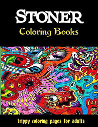 Coloring page of the aquatic cosmos. Stoner Coloring Book A Psychedelic Trippy Coloring Book For Adults R Mahaney Pamela 9798666917565 Amazon Com Books