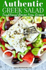 The Best Authentic Greek Salad Horiatiki Olive Tomato Recipe Greek Salad Recipe Authentic Greek Salad Recipes Traditional Greek Salad