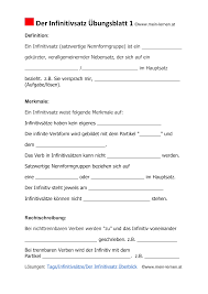Finite verbform, personalendung, personalform) werden die formen eines verbs zusammengefasst, die nicht nach person und numerus, tempus oder modus konjugiert werden, auch wenn sie als verbaladjektive flektiert werden können. Https Www Mein Lernen At Pdf Deutsch 3 Infinitivsatz Ue1 Pdf