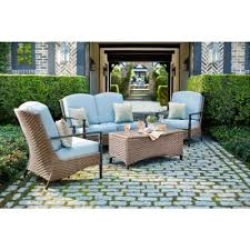 Home Decorators Collection Bolingbrook Trunk Wicker Outdoor Patio Coffee Table D13106 Tnk Outdoor Furniture Sets Patio Chairs Patio Design